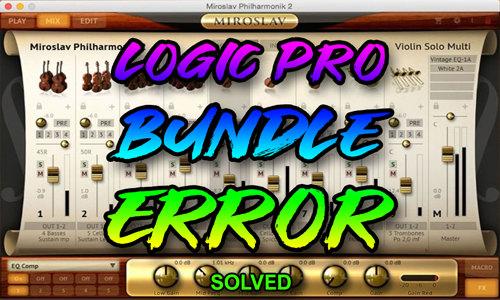 Logic Pro bundle error solved - Audio Support