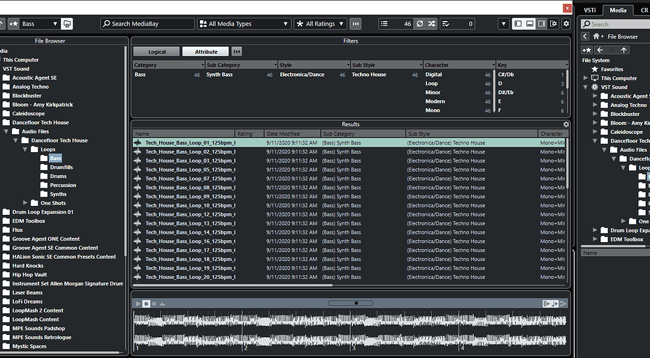 Cubase Mediabay