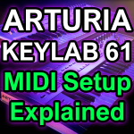 Arturia Keylab Essential 61 MIDI control surface options in Logic Pro