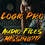 Cover image of blog post. A young music producer sits sadly wondering where his audio files are
