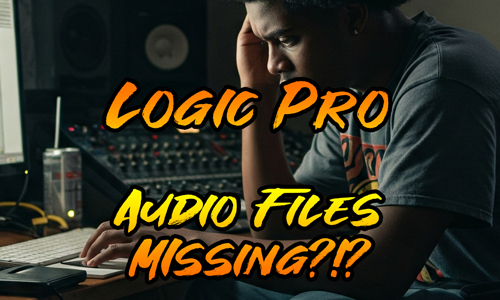 Cover image of blog post. A young music producer sits sadly wondering where his audio files are