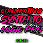 connecting synth to logic pro solved