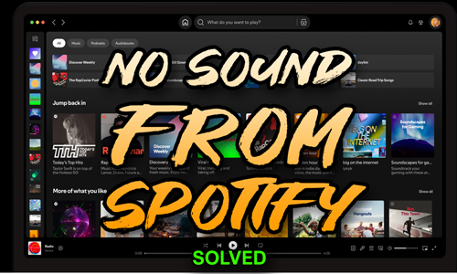 no sound from spotify solved