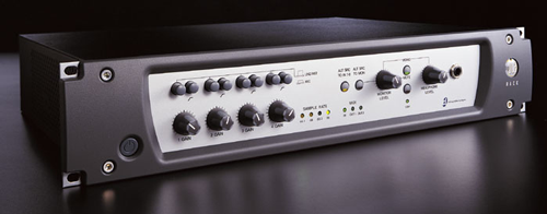 Front panel of a Digidesign Digi 002 Rack audio interface. Integrating obsolete FireWire hardware into modern DAWs causes massive driver and connectivity problems.